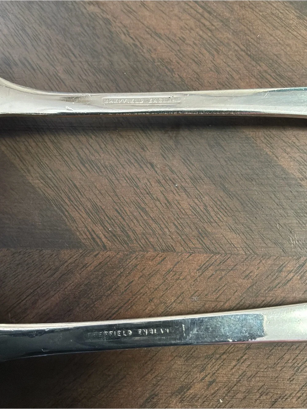 Vintage Sheffield England Silver Plated Slotted Serving Spoons 9